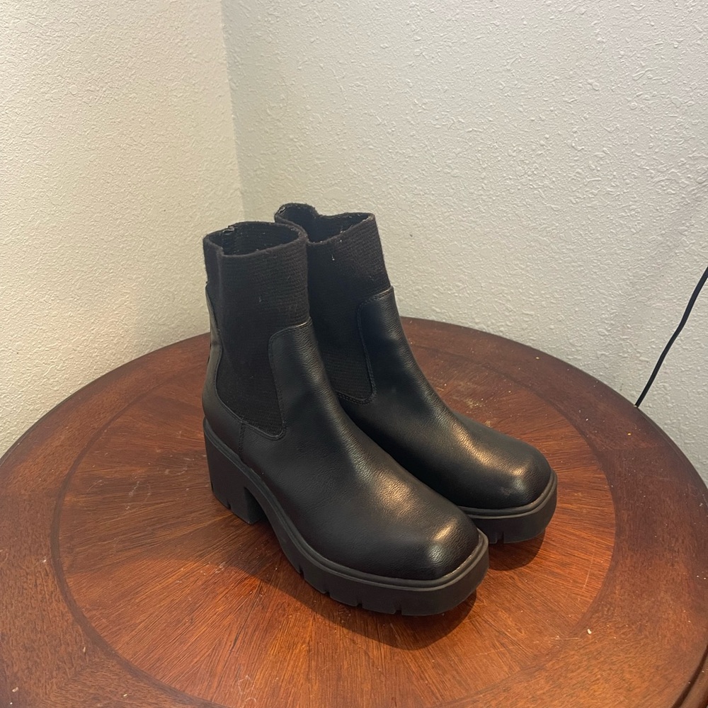 Sun + Stone Black Combat Boots